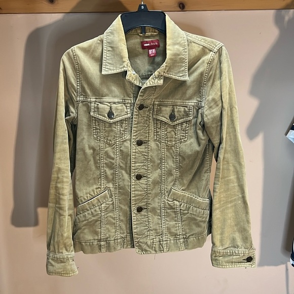 H&M L.O.G.G Khaki colored Corduroy Style Jacket - Picture 1 of 4